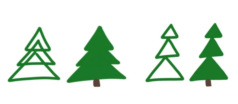 Christmas Tree Drawing Ideas for Kids, Pictures, 25 Dec DIY