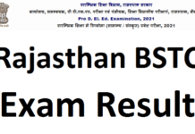 Rajasthan BSTC 1st, 2nd Year Result 2021, BSTC/ Pre D.El.Ed Results