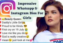 20+ Amazing Bio Caption for WhatsApp and Instagram for Modern Girls